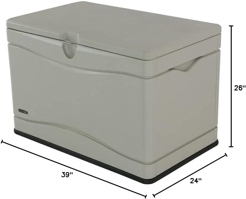 60012 Extra Large Deck Box, 130 Gallon, Desert Sand/Brown