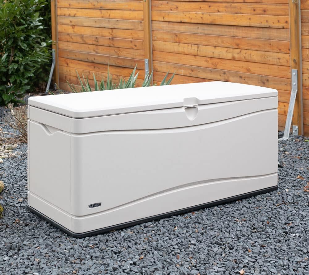 60012 Extra Large Deck Box, 130 Gallon, Desert Sand/Brown