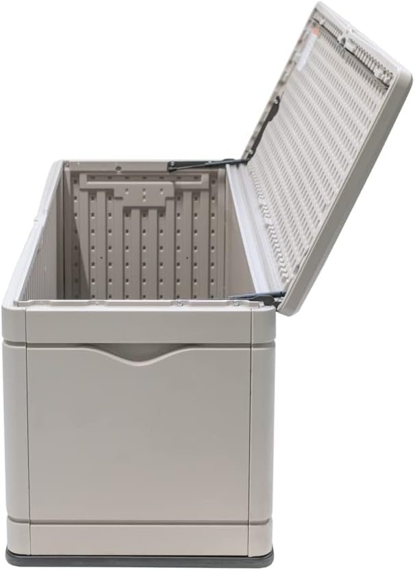 60012 Extra Large Deck Box, 130 Gallon, Desert Sand/Brown