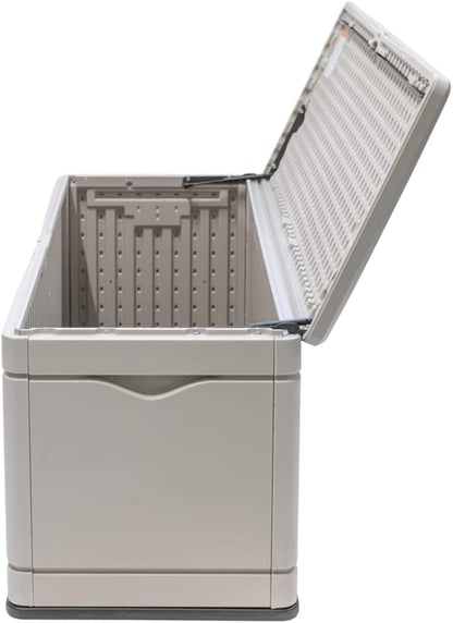 60012 Extra Large Deck Box, 130 Gallon, Desert Sand/Brown