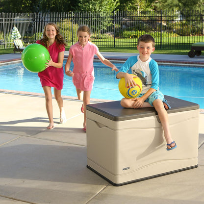 60012 Extra Large Deck Box, 130 Gallon, Desert Sand/Brown