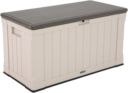 60012 Extra Large Deck Box, 130 Gallon, Desert Sand/Brown