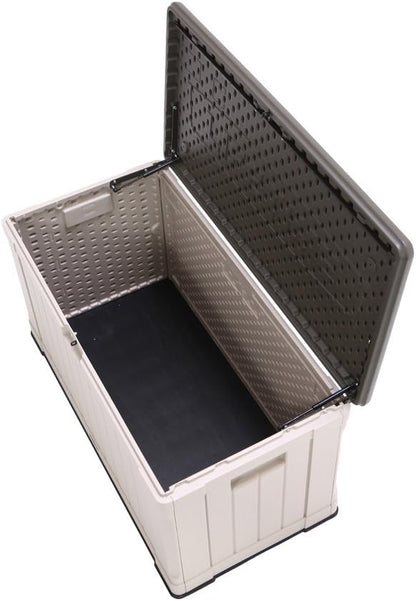 60012 Extra Large Deck Box, 130 Gallon, Desert Sand/Brown