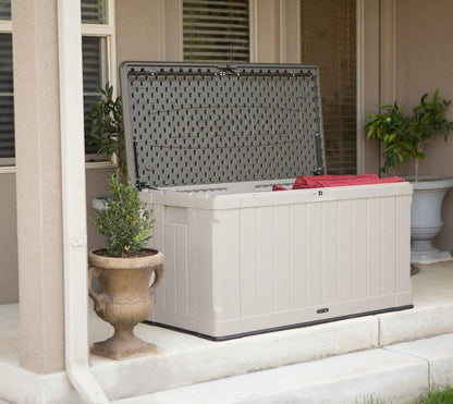 60012 Extra Large Deck Box, 130 Gallon, Desert Sand/Brown