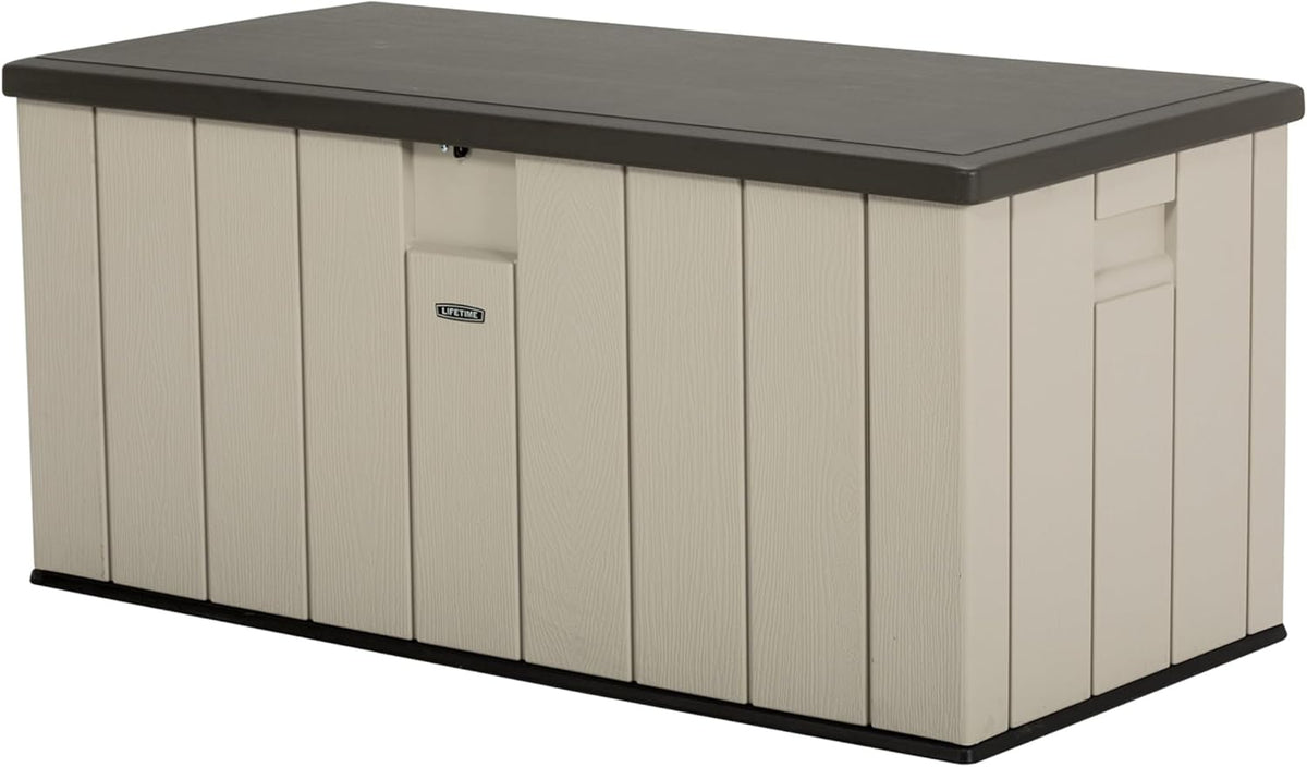 60012 Extra Large Deck Box, 130 Gallon, Desert Sand/Brown