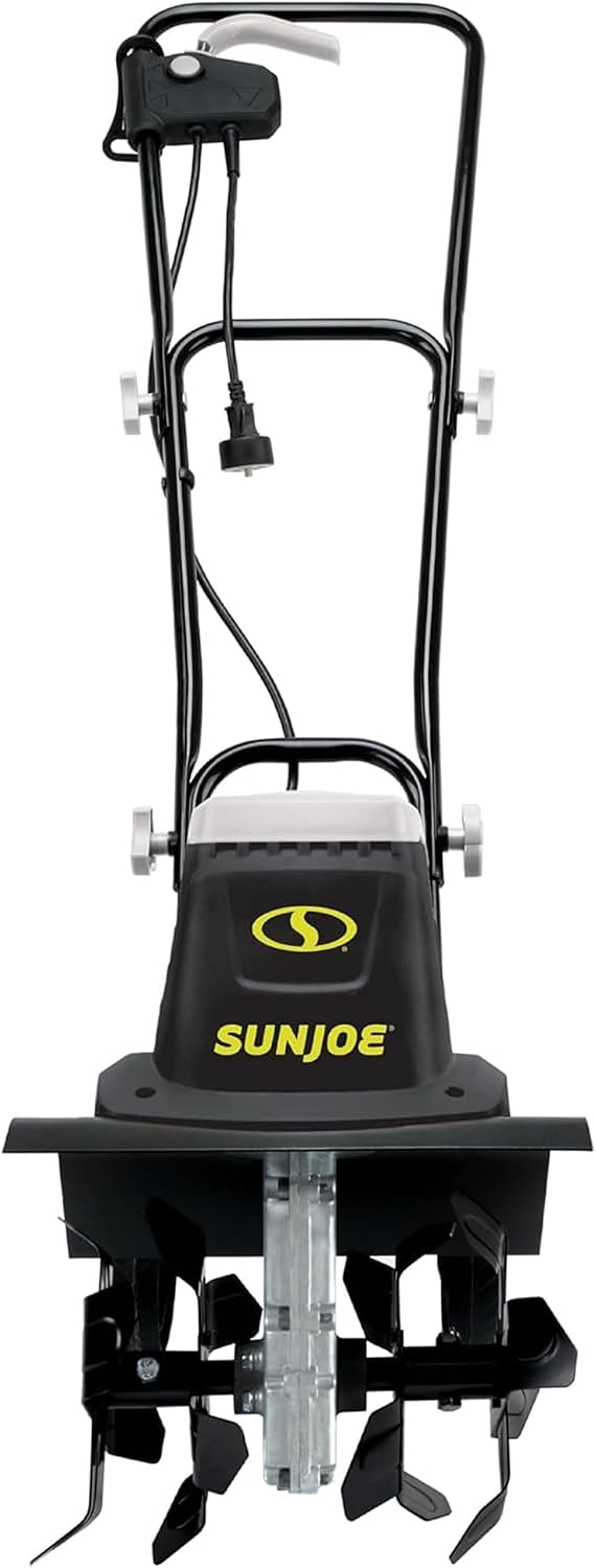 Corded Electric Garden Tiller & Cultivator with Steel Tines, TJ603E