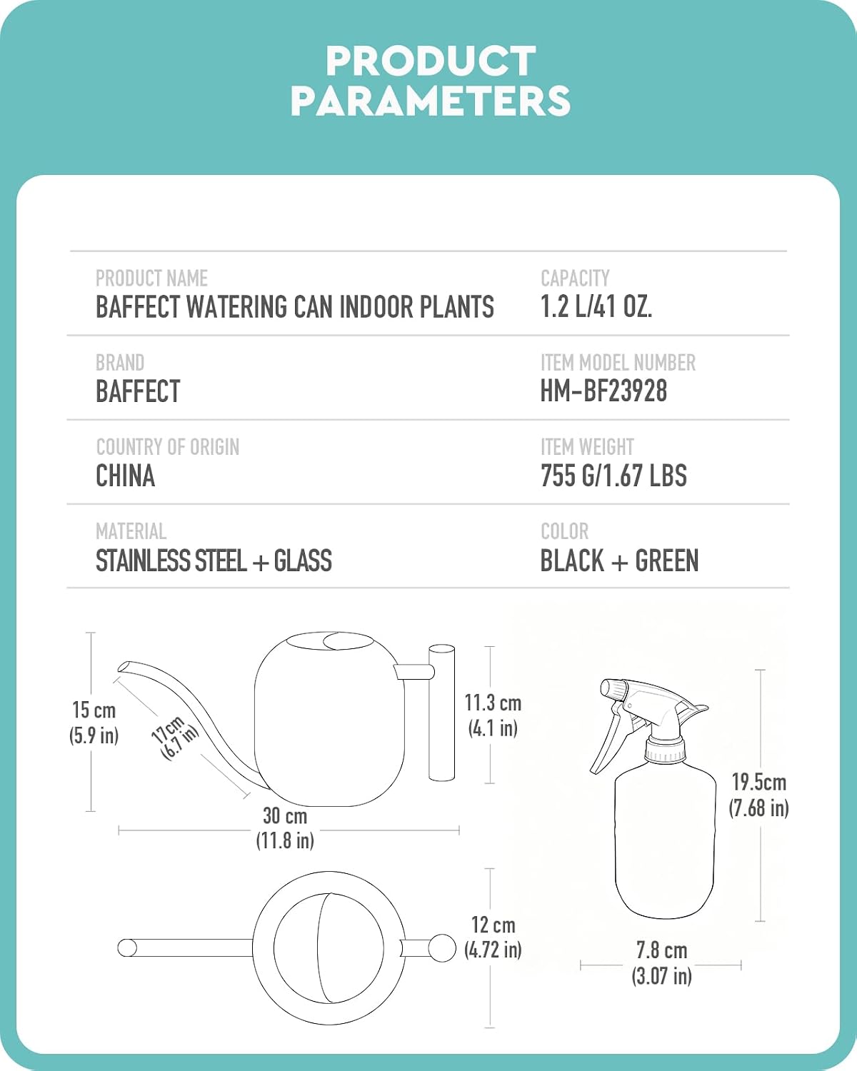 Indoor House Plants Watering Set for Bonsai, Orchid