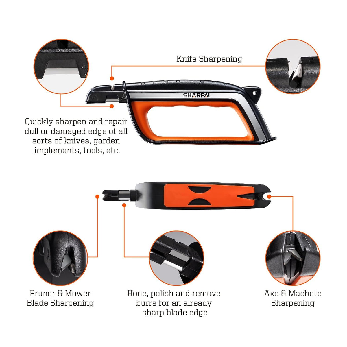 103N All-in-1 Knife Garden Tool Lawn Mower Blade Sharpener