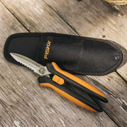 8" SoftGrip Pruning Shears, Multipurpose Garden Snips with Sheath