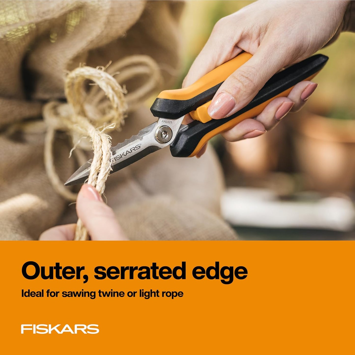 8" SoftGrip Pruning Shears, Multipurpose Garden Snips with Sheath