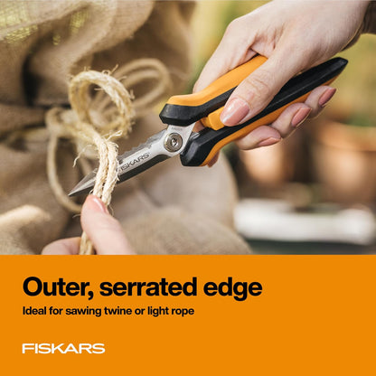 8" SoftGrip Pruning Shears, Multipurpose Garden Snips with Sheath