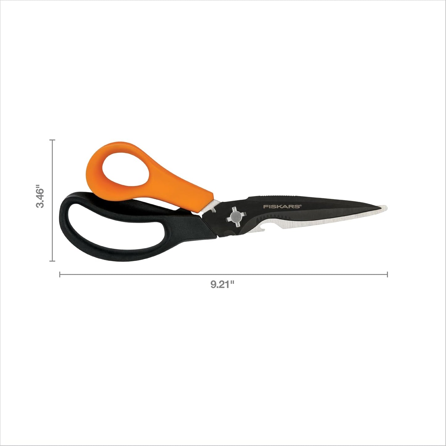 8" SoftGrip Pruning Shears, Multipurpose Garden Snips with Sheath
