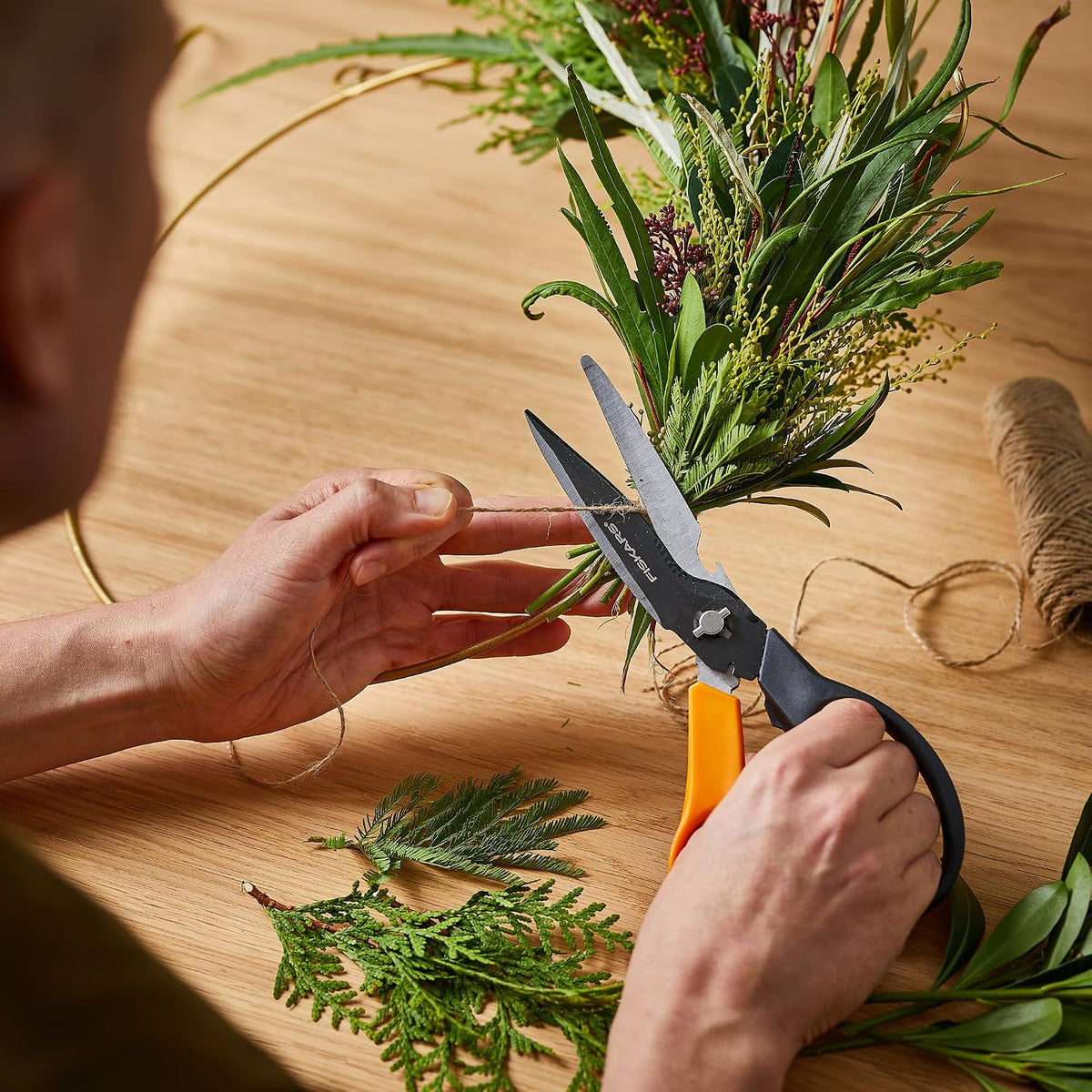 8" SoftGrip Pruning Shears, Multipurpose Garden Snips with Sheath