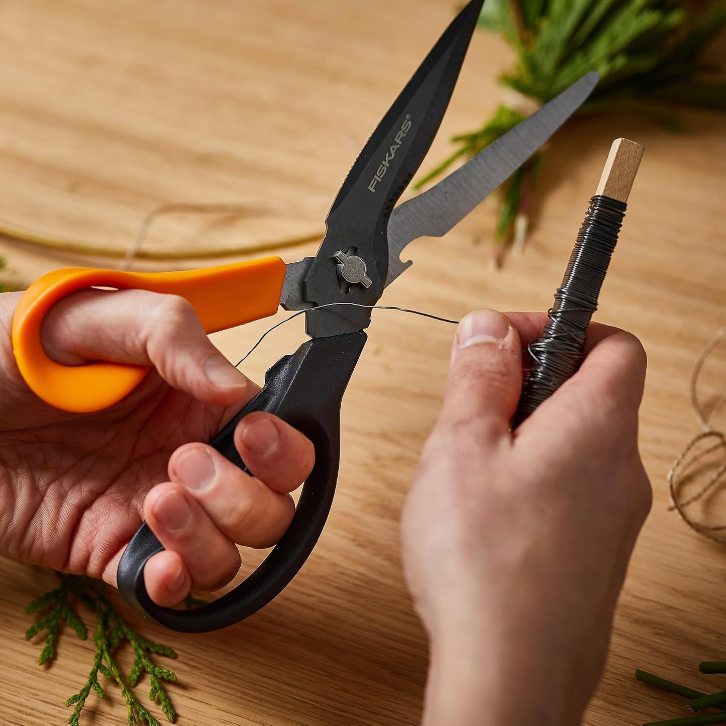 8" SoftGrip Pruning Shears, Multipurpose Garden Snips with Sheath