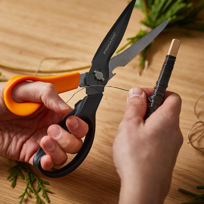 8" SoftGrip Pruning Shears, Multipurpose Garden Snips with Sheath