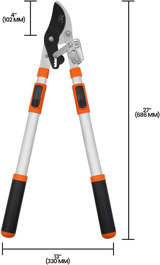 LRT11 Telescopic Ratchet Anvil Lopper, 23.5-Inch to 35.8-Inch