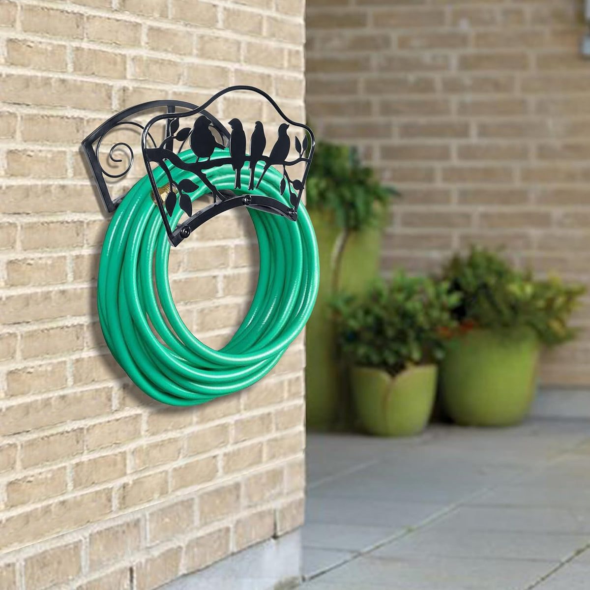 Garden Hose Holder Water Hose Holder Garden Hose Reel Heavy Duty Metal Hose Stand Sturdy Freestanding Hose Storage Garden Hose Hanger Hose for Outside Yard Lawn