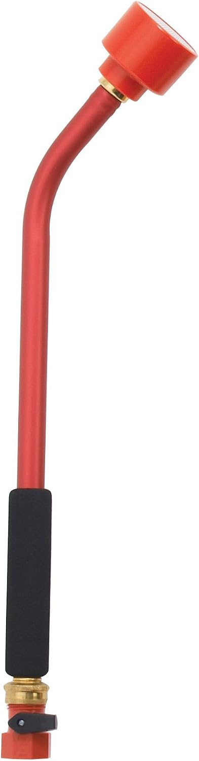 Sunrise Soft Rain Watering Spray Wand – 16” Long, Green – Gentle Full-Flow Spray with Shut-Off Valve & 8” Foam Grip – Lightweight & Durable for Gardens, Hanging Baskets & Planters