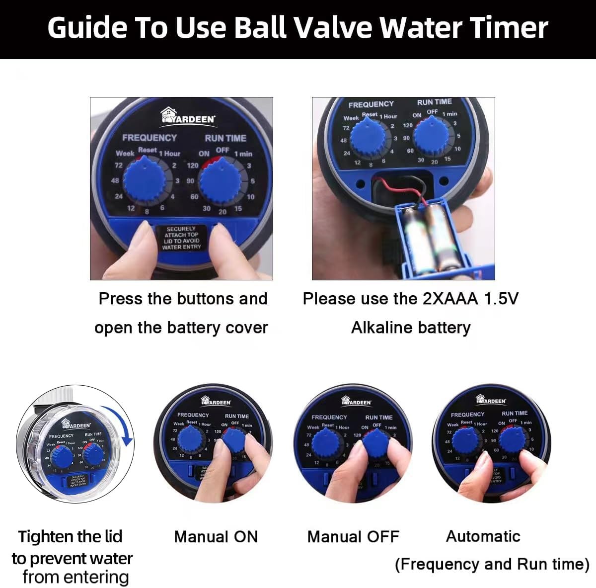 Water Timer Electronic Hose Sprinkler Garden Irrigation Controller
