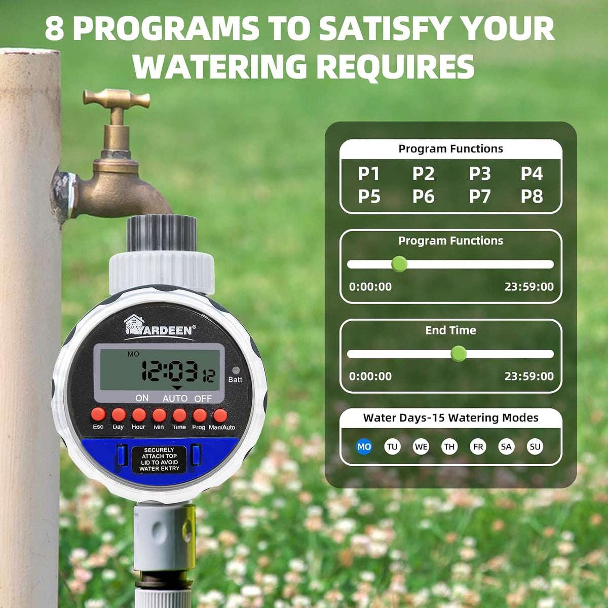 Water Timer Electronic Hose Sprinkler Garden Irrigation Controller
