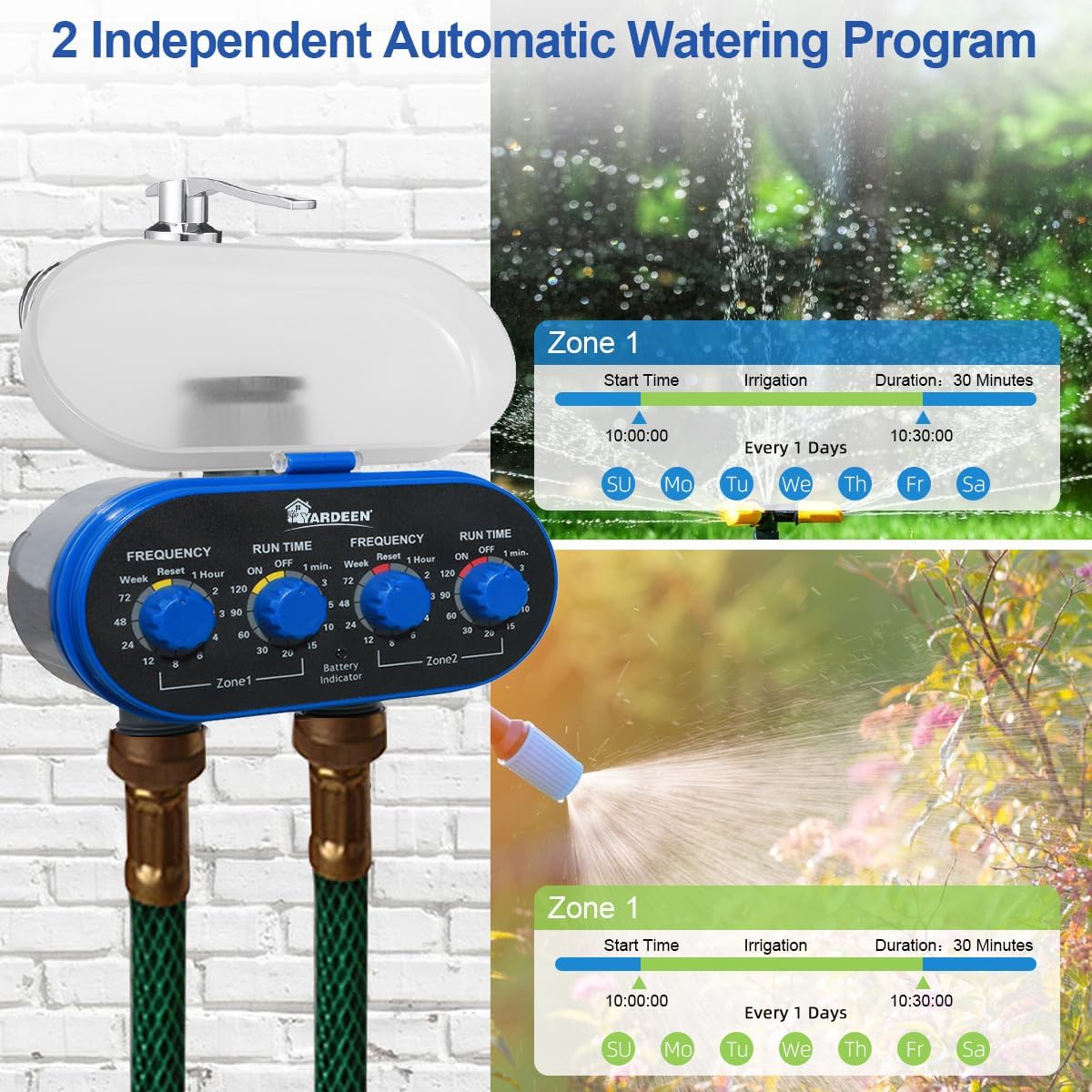 Water Timer Electronic Hose Sprinkler Garden Irrigation Controller