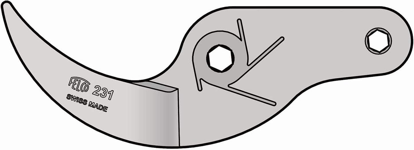2/4 Anvil Blade with Rivets, Silver, 35x15x5 cm - 40943