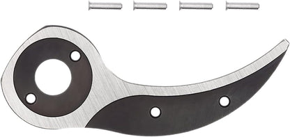 2/4 Anvil Blade with Rivets, Silver, 35x15x5 cm - 40943
