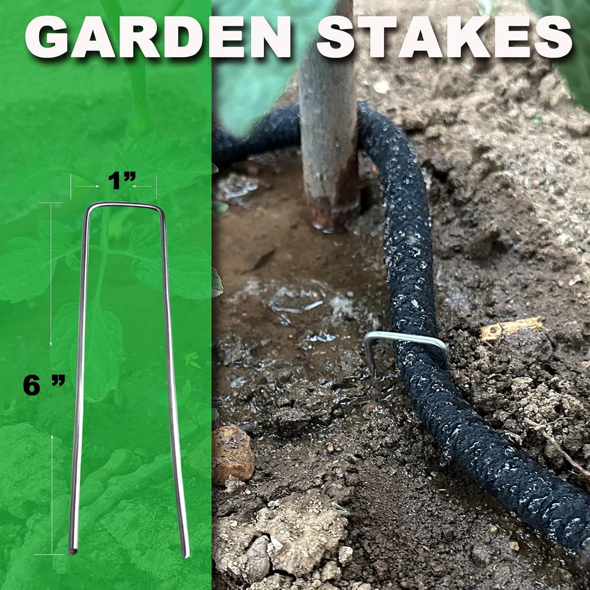 1/2"Soaker Hose KIT, 10ft 3Pack Garden Drip Hoses Brass Couplings