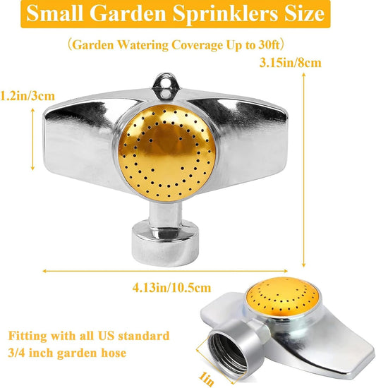360 Degree Metal Spot Sprinkler,Small Sprinkler Garden for Small Areas