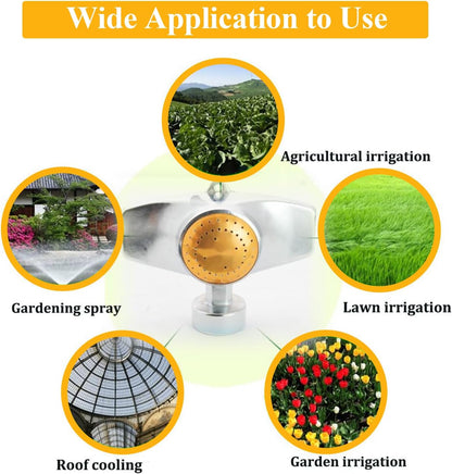 360 Degree Metal Spot Sprinkler,Small Sprinkler Garden for Small Areas