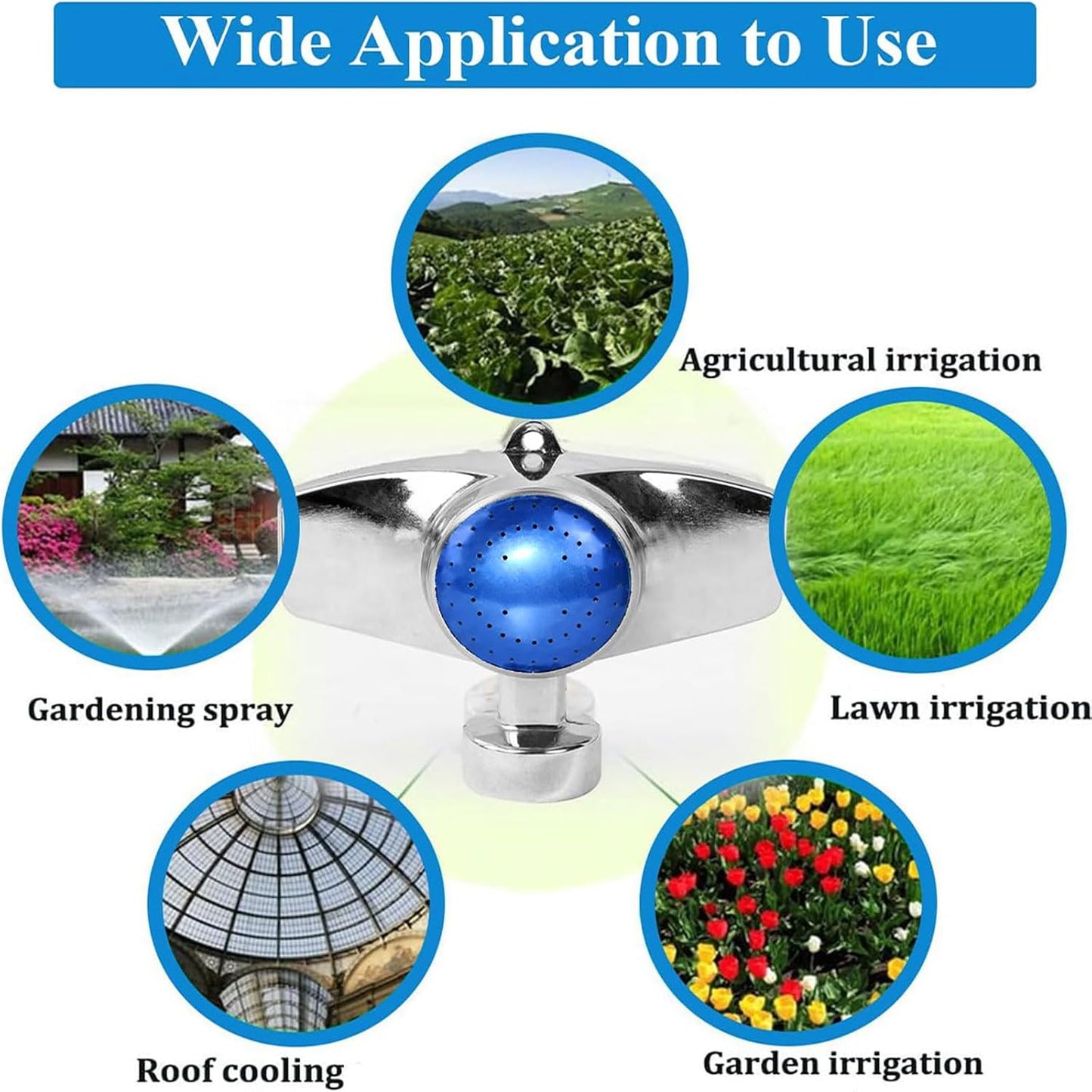 360 Degree Metal Spot Sprinkler,Small Sprinkler Garden for Small Areas