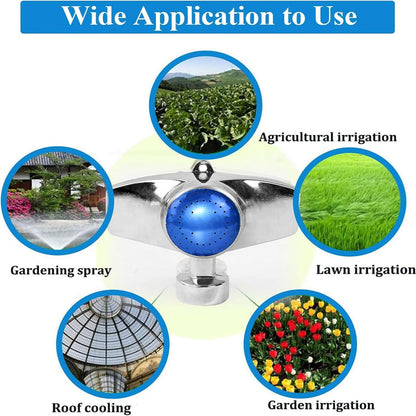 360 Degree Metal Spot Sprinkler,Small Sprinkler Garden for Small Areas