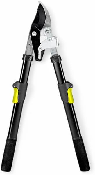 Long Reach 24 to 33 in. Ratcheting Bypass Lopper, 1.75" Cut, Steel Blade