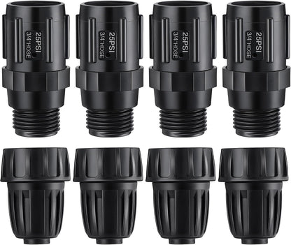 8 Pcs 25 PSI Drip Irrigation Pressure Regulator Adapter Kit