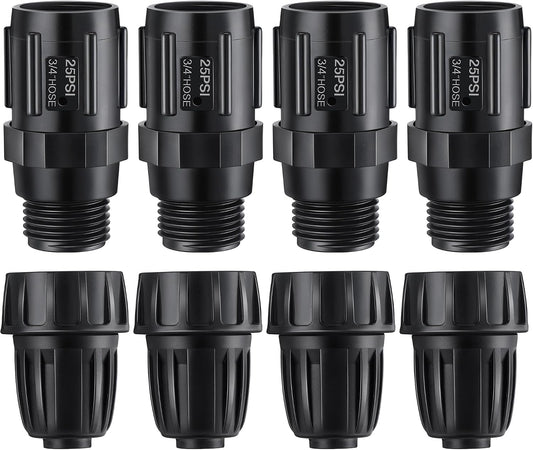 8 Pcs 25 PSI Drip Irrigation Pressure Regulator Adapter Kit
