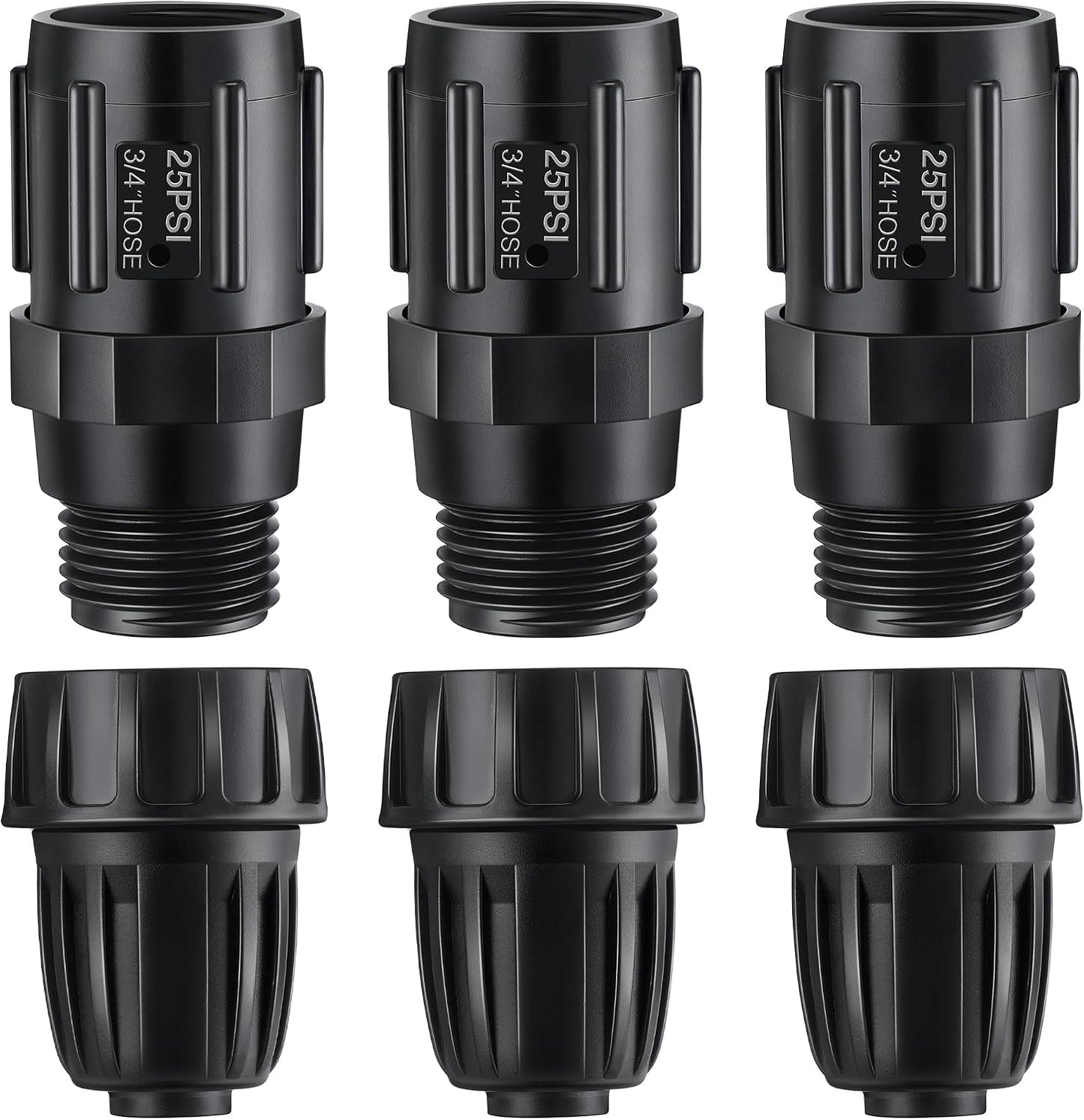 8 Pcs 25 PSI Drip Irrigation Pressure Regulator Adapter Kit