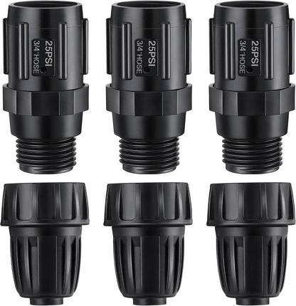 8 Pcs 25 PSI Drip Irrigation Pressure Regulator Adapter Kit