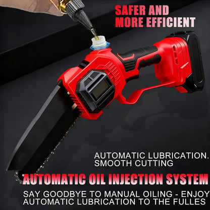 4-in-1 Cordless Pole Saws for Tree Trimming Kit:8 Inch Mini Chainsaw, Electric Pruning Shears,16ft Extendable Pole, 2×4.0Ah Batteries&Pole Saw Battery Powered Tree Trimmer Limb Branch Cutter Pruner