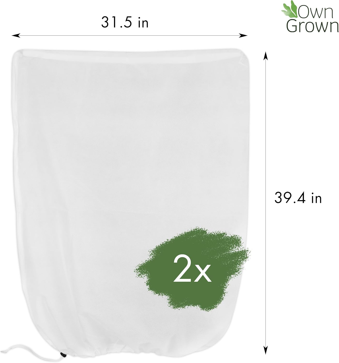 OwnGrown Plant Covers for Winter Protection : 2 Winter Plant Protection Cover for Garden Plants – 39x31in Translucent Plant Freeze Protection Cover – Plant Protection from Frost Frost Protection