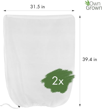 OwnGrown Plant Covers for Winter Protection : 2 Winter Plant Protection Cover for Garden Plants – 39x31in Translucent Plant Freeze Protection Cover – Plant Protection from Frost Frost Protection