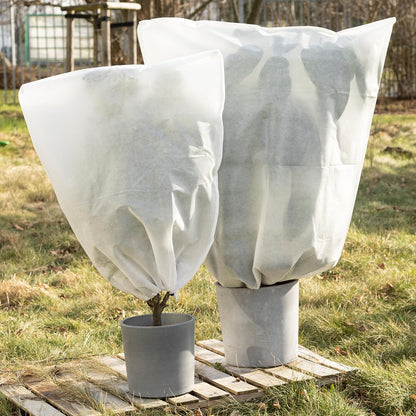 OwnGrown Plant Covers for Winter Protection : 2 Winter Plant Protection Cover for Garden Plants – 39x31in Translucent Plant Freeze Protection Cover – Plant Protection from Frost Frost Protection