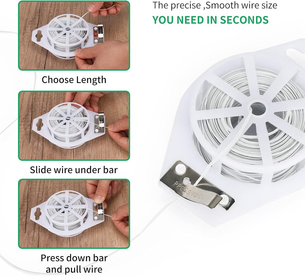 Twist Ties 328 Feet Garden Plant Ties with Cutter