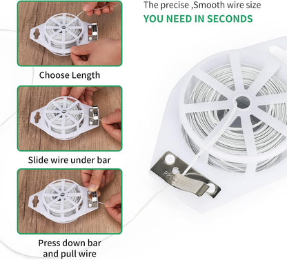 Twist Ties 328 Feet Garden Plant Ties with Cutter
