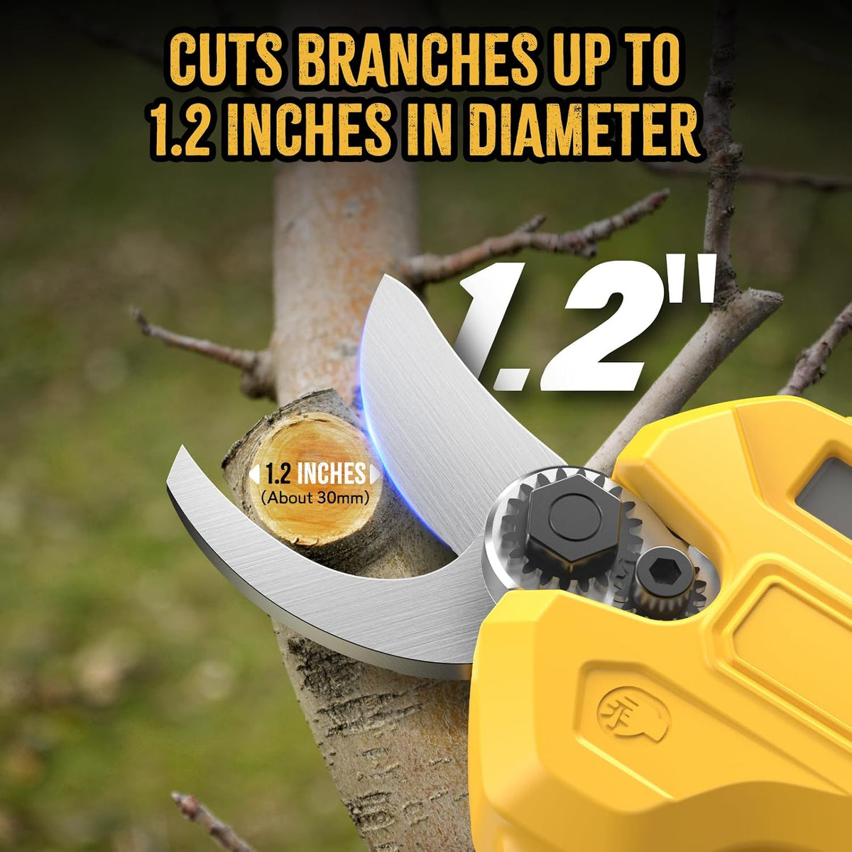 2 IN 1 Electric Pruning Shears with Pole for Dewalt 20V Max Battery