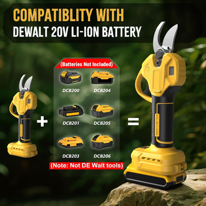 2 IN 1 Electric Pruning Shears with Pole for Dewalt 20V Max Battery