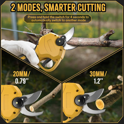 2 IN 1 Electric Pruning Shears with Pole for Dewalt 20V Max Battery