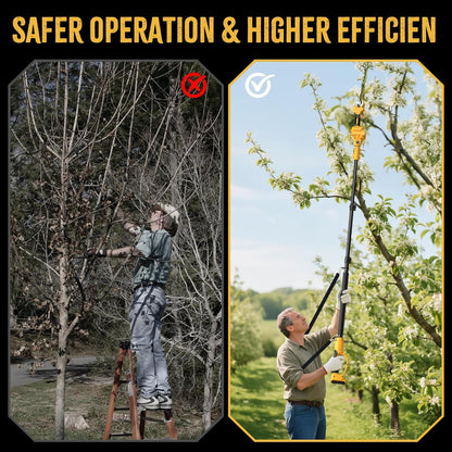 2 IN 1 Electric Pruning Shears with Pole for Dewalt 20V Max Battery
