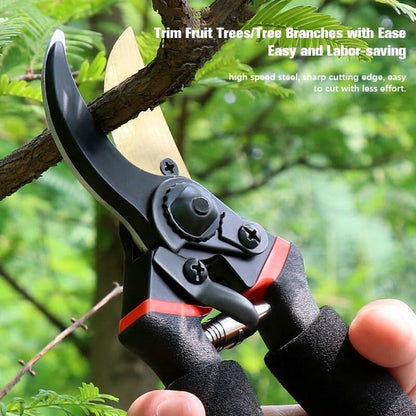 8 Inch Bypass Pruning Shears for Gardening, Heavy Duty Ultra Sharp Garden Shears with Ergonomic Non-Slip Grip, Precision-Crafted Hand Pruners for Roses, Branches, Flowers and Trimming
