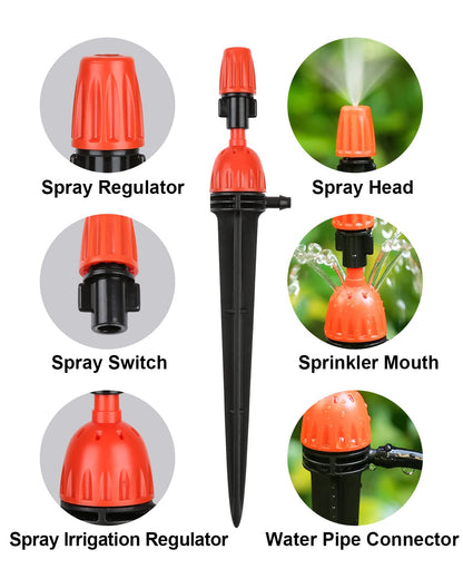 25pcs 1/4" Drip Irrigation Emitters for Garden Drip Irrigation System