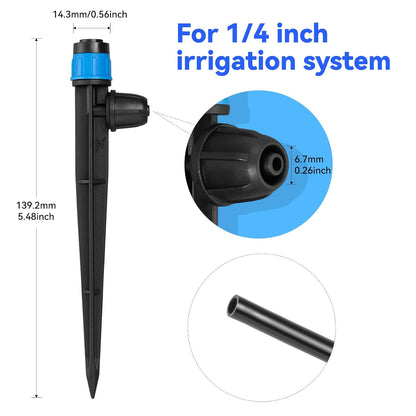 25pcs 1/4" Drip Irrigation Emitters for Garden Drip Irrigation System